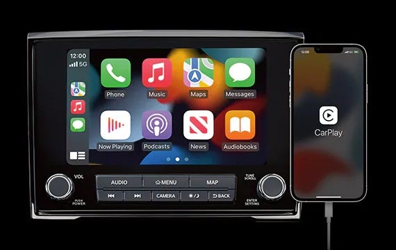 Stay connected with a standard 8" touch-screen display 2023 Nissan Titan | Mountain View Nissan of Chattanooga in Chattanooga TN